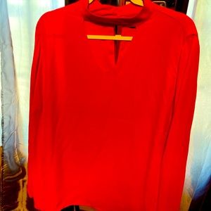The Limited Peep Hole Red Shirt